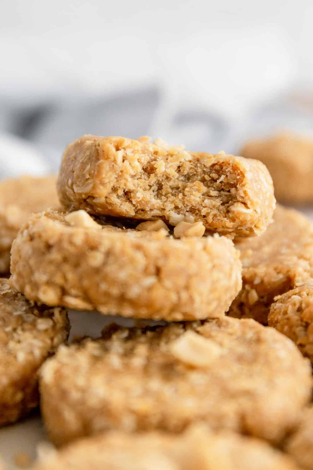 Crunchy Peanut Butter No-Bake Cookies: Easy, High-Protein Treat