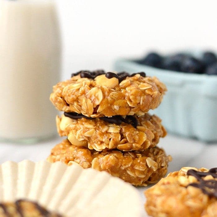 Wholesome No-Bake Peanut Butter Oatmeal Cookies: GF & Sugar-Free